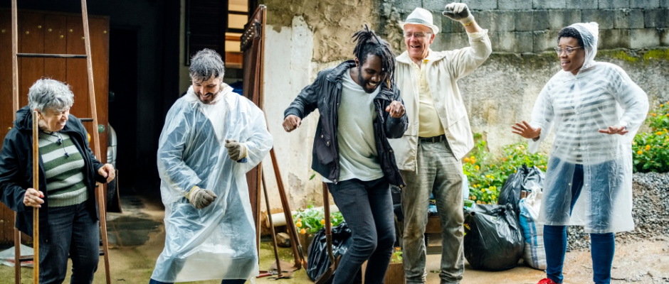 people dancing together